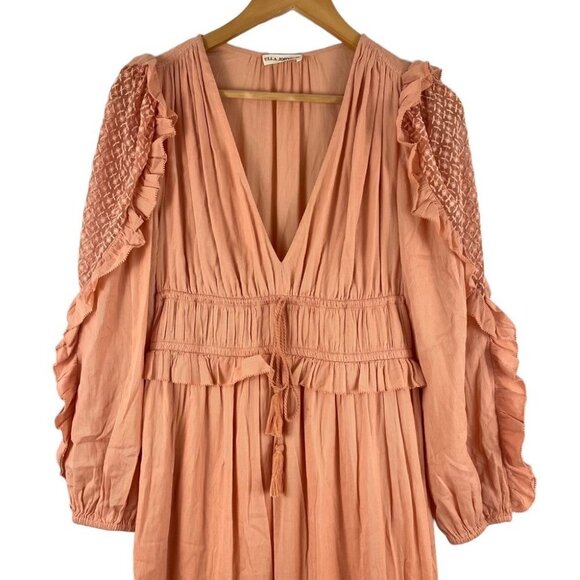 Ulla Johnson Dress Midi Long Sleeve Fall Boho Sheila Sz 4 - Picture 5 of 14